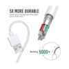 Atill Paquete de 6 cables de carga USB Lightning de 3 pies_2
