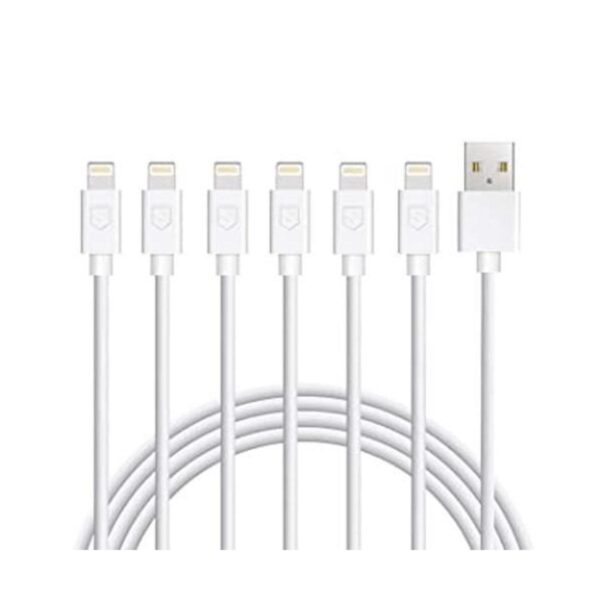Atill Paquete de 6 cables de carga USB Lightning de 3 pies_1