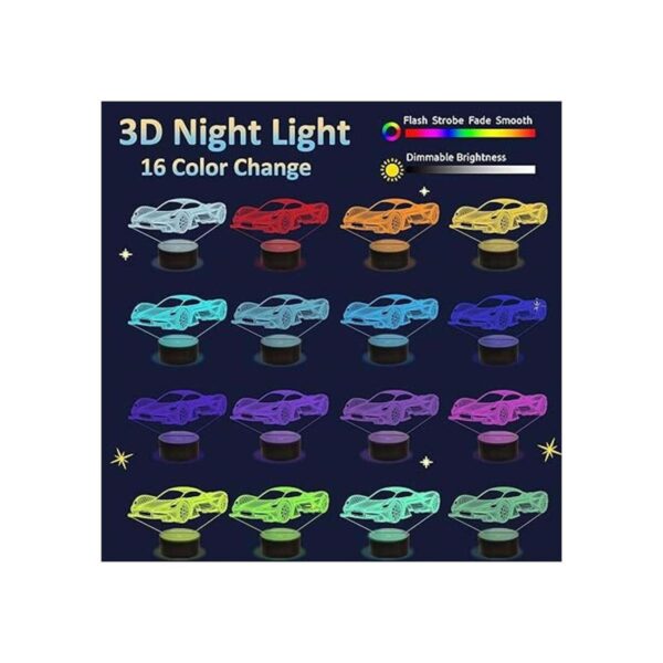Attivolife Luz nocturna 3D para niño lámpara de noche_3