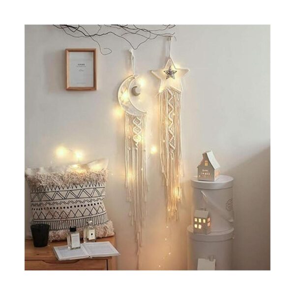 Atrapasueños con estrellas luna bohemio atrapasueños_2
