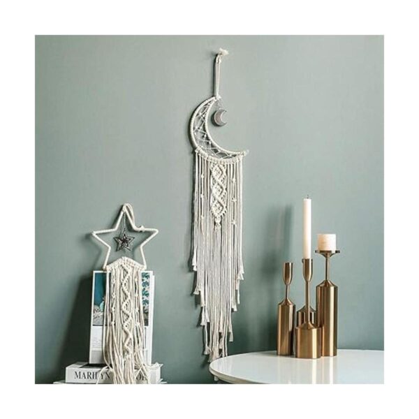 Atrapasueños con estrellas luna bohemio atrapasueños_3