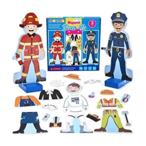 Atoylink Juego de muñecas magnéticas de madera juego de_1