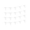 AuTop Banderines de 100 pies de color blanco sólido_1