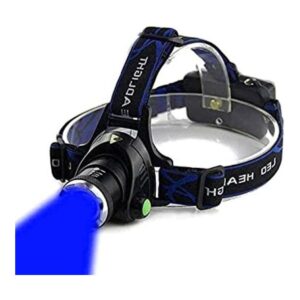 AuKvi Faro de luz azul con 3 modos de luz LED faro azul