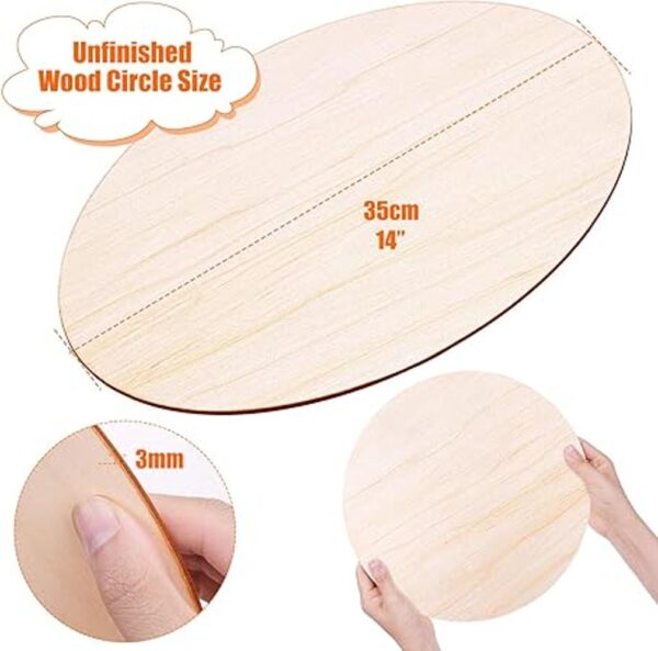 Audab Discos redondos de madera para manualidades_3