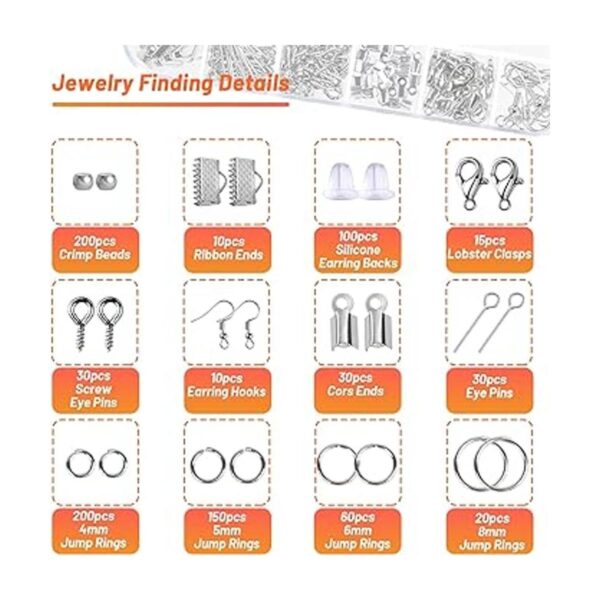 Audab Kit de suministros de fabricación de joyas kit de