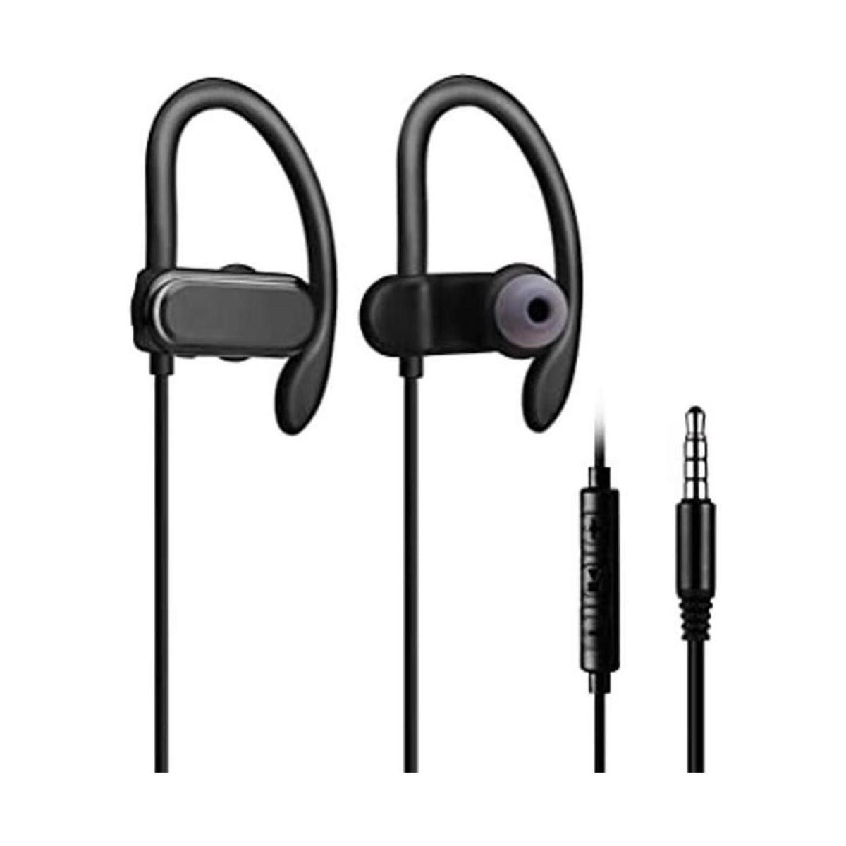 Audífonos deportivos para correr con micrófono con cable