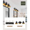 Audickic Lámpara de tocador de baño industrial lámpara de_6