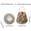 Auhafaly Canasta de huevos mini almacenamiento plegable