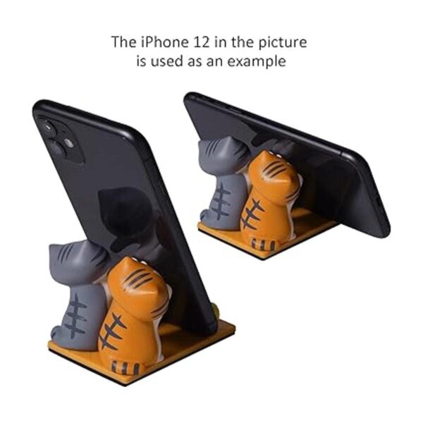 Auhafaly Lindo soporte para teléfono inteligente de gato_2