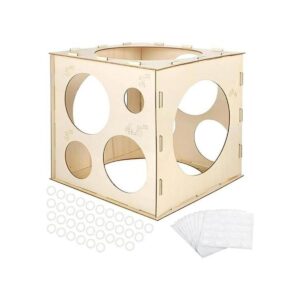 Auihiay Caja de cubo de madera de 12 agujeros con 200_1
