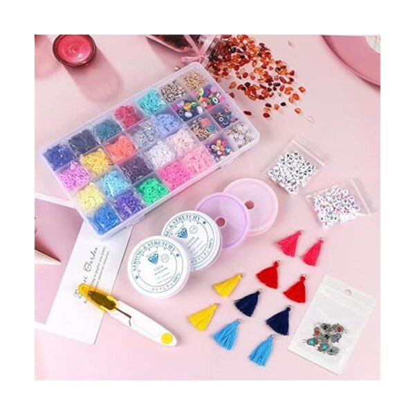 Aunifun 4560 piezas de perlas de arcilla Kit de cuentas