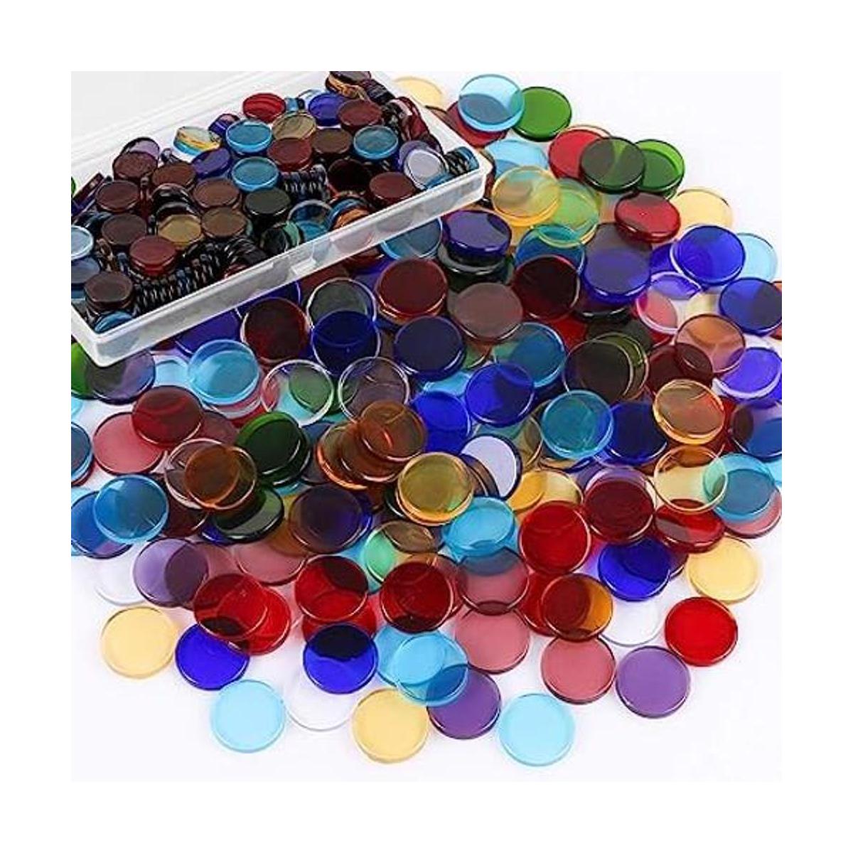 Aunifun Mosaico de vidrio plano 200 piezas de mosaico de