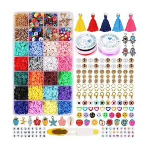 Aunifun 4560 piezas de perlas de arcilla Kit de cuentas