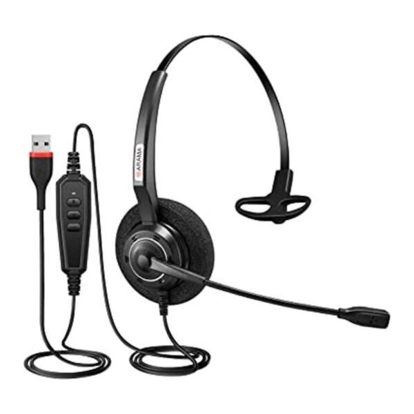 Auriculares USB con micrófono con cancelación de ruido y_1