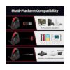 Auriculares inalámbricos para juegos de 2.4 GHz para PC_5