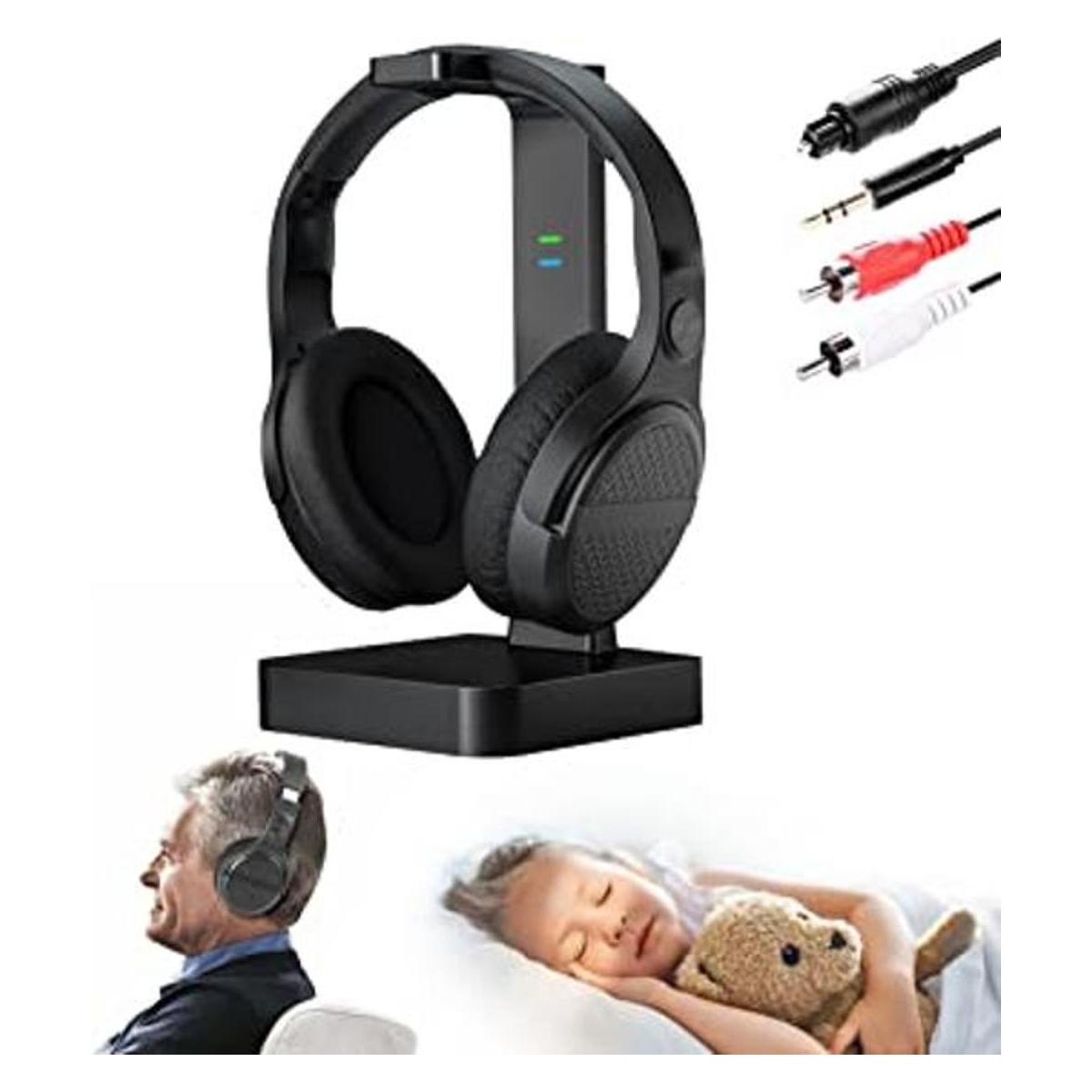 Auriculares inalámbricos para ver TV con transmisión RF