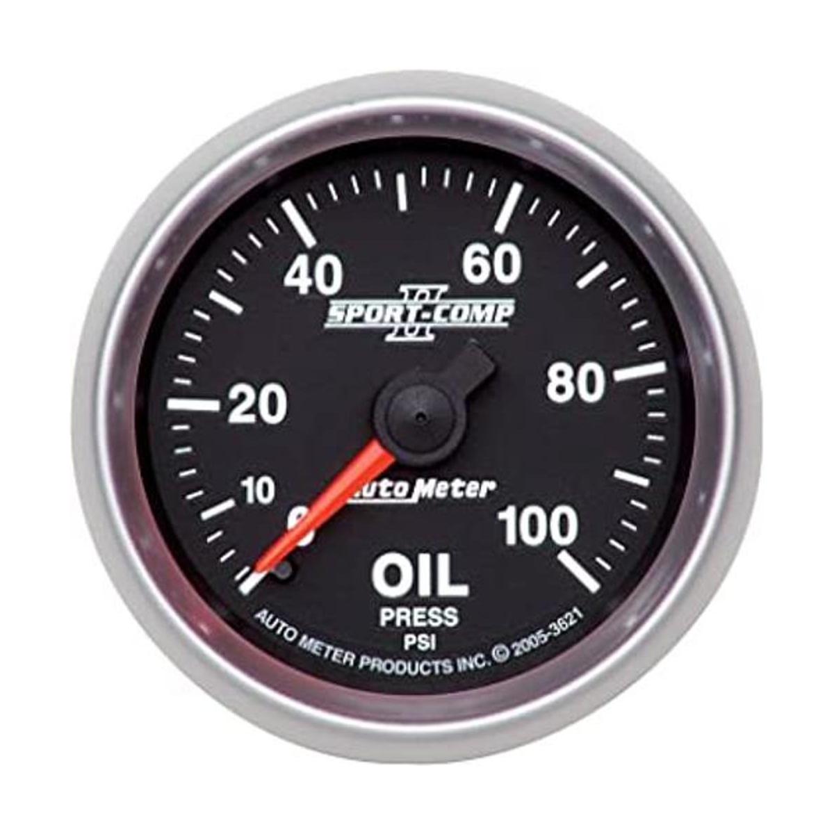 Auto Meter 3621 2 116 0 100 PSI Presión de aceite