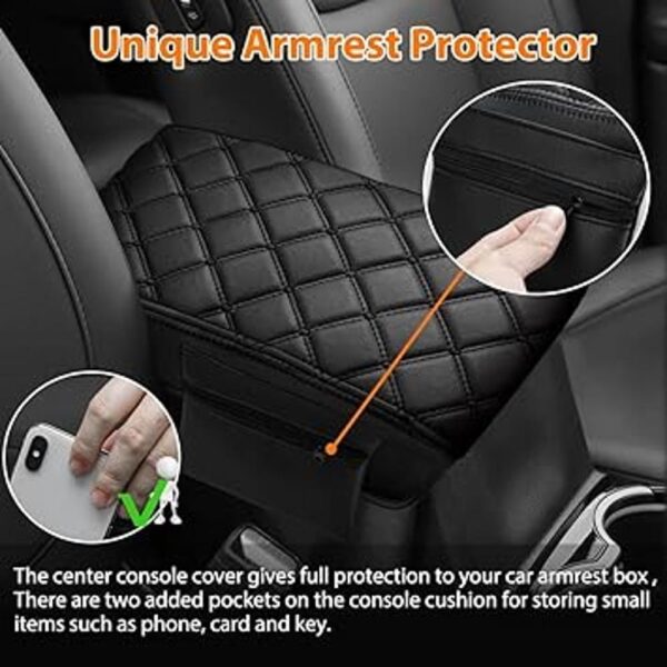 Autorder Funda de consola central compatible con Jeep_3