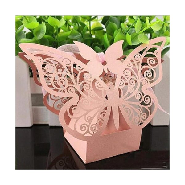 Autoplaza 50 cajas de regalo de mariposa cortadas con_2