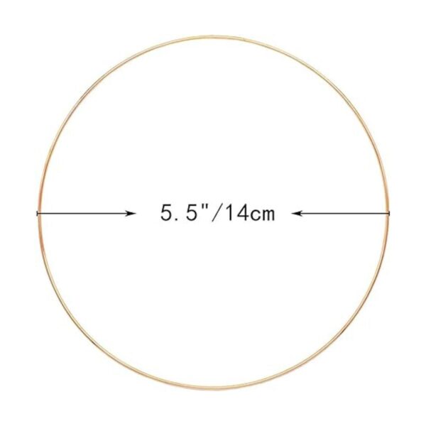 Auvoau Paquete de 6 aros de metal de 5.5 pulgadas para