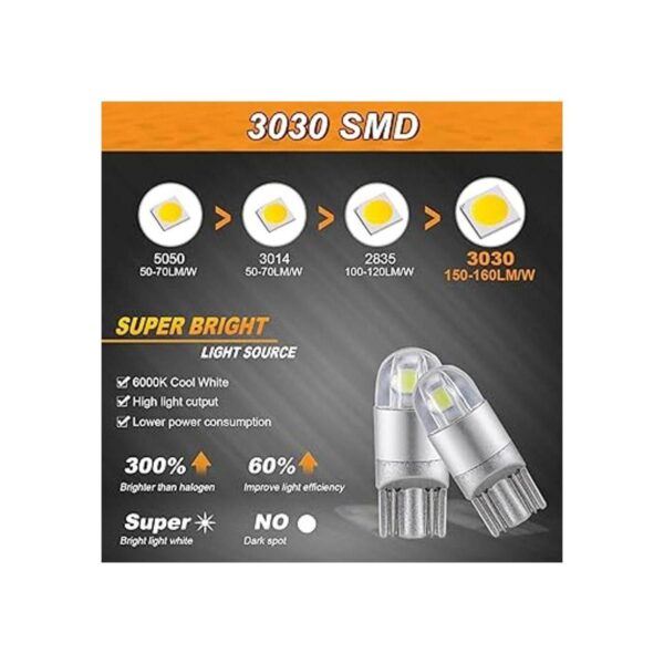Auxbeam 194 bombillas LED 168 w5w bombillas LED 6000K_2