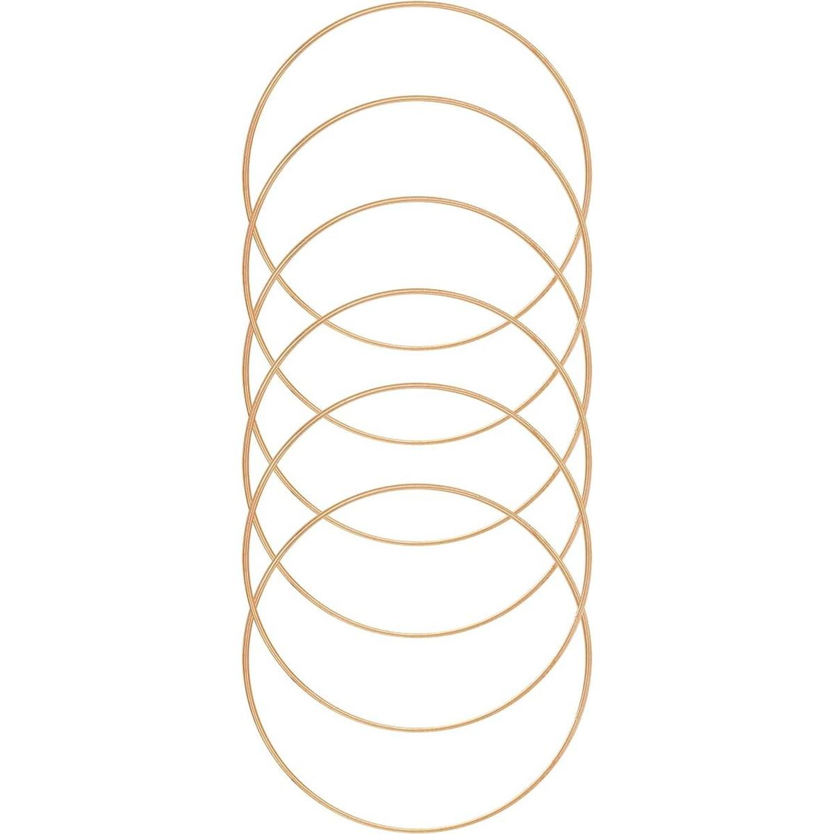 Auvoau Paquete de 6 aros de metal de 5.5 pulgadas para