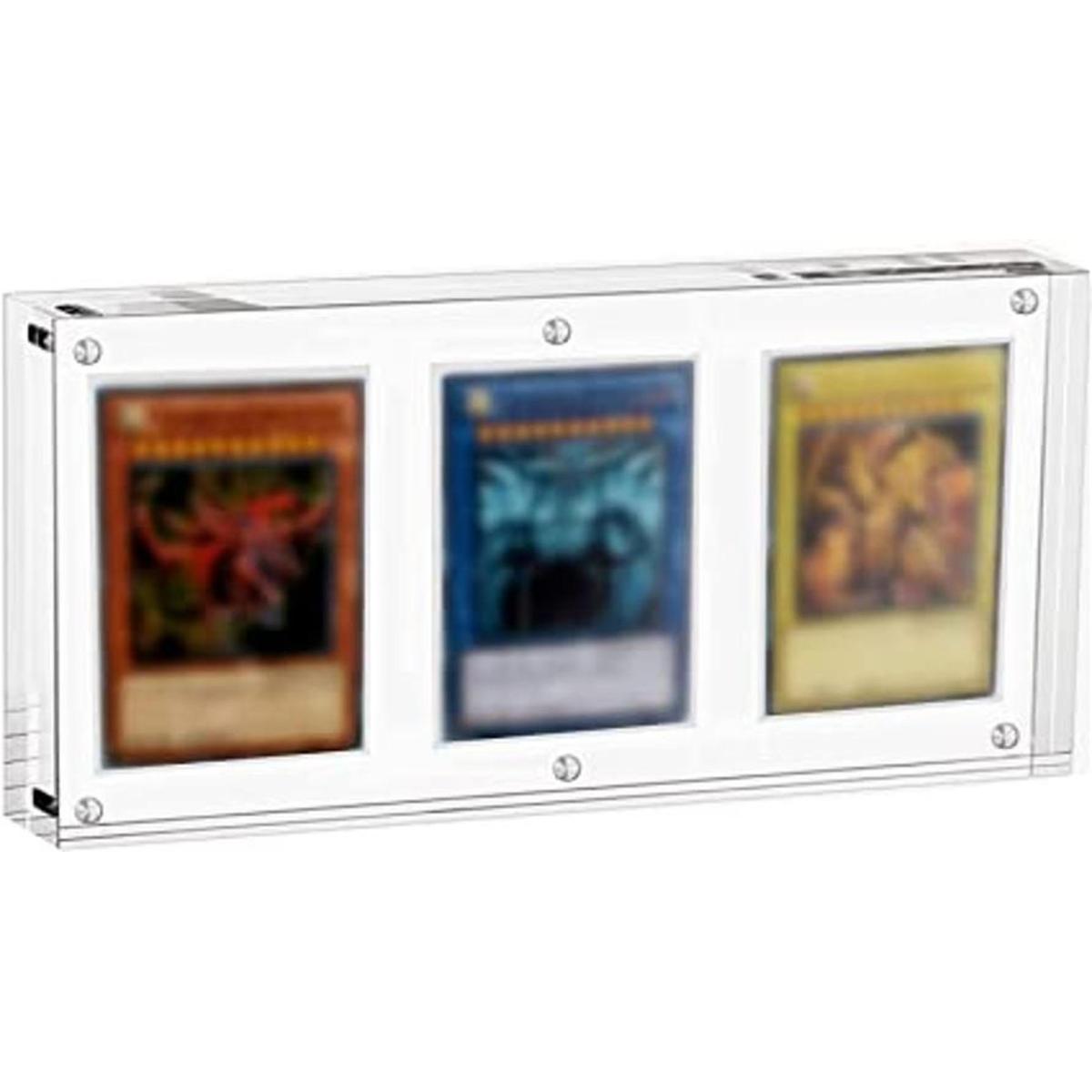 Auveach Paquete de 1 marco acrílico 35PT TCG triple para