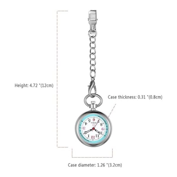 Avaner Reloj de solapa colgante con clip reloj de_3