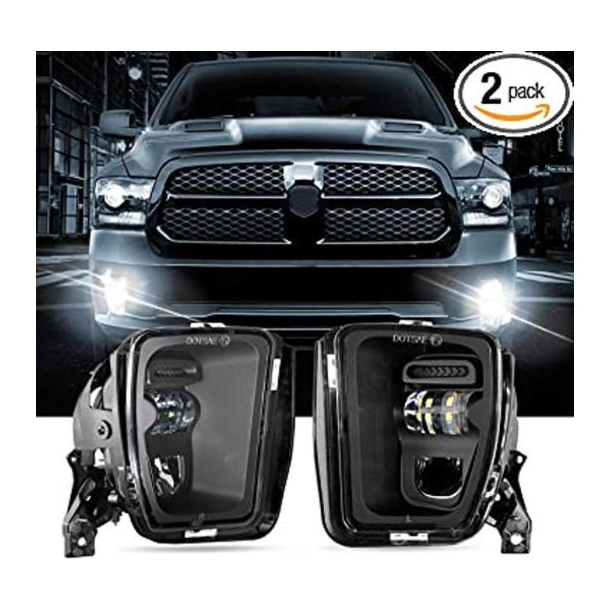 Auxbeam Luces antiniebla LED de repuesto para Dodge Ram