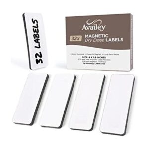 Availey 32 etiquetas magnéticas de borrado en seco tiras_1
