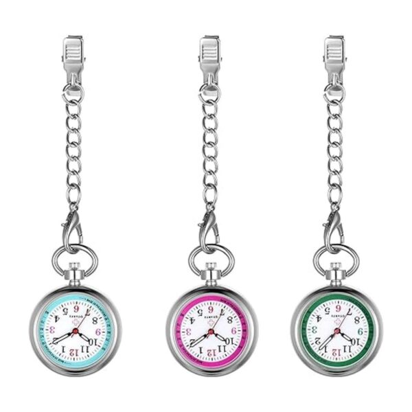 Avaner Reloj de solapa colgante con clip reloj de_4