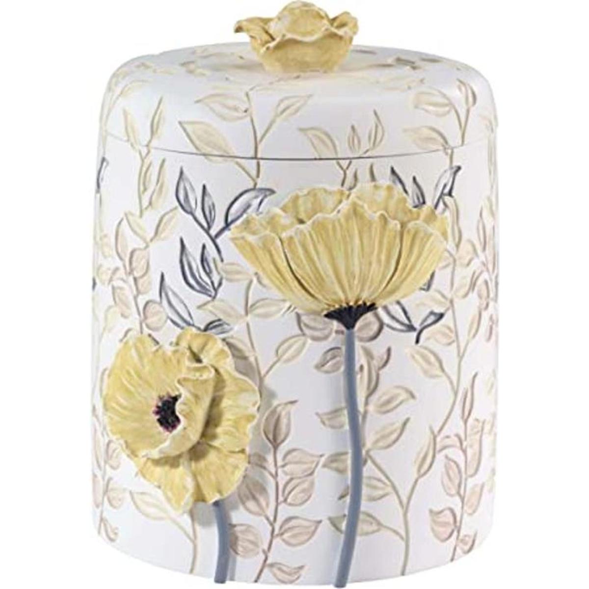 Avanti Linens Colección Marielle tarro de algodón amarillo