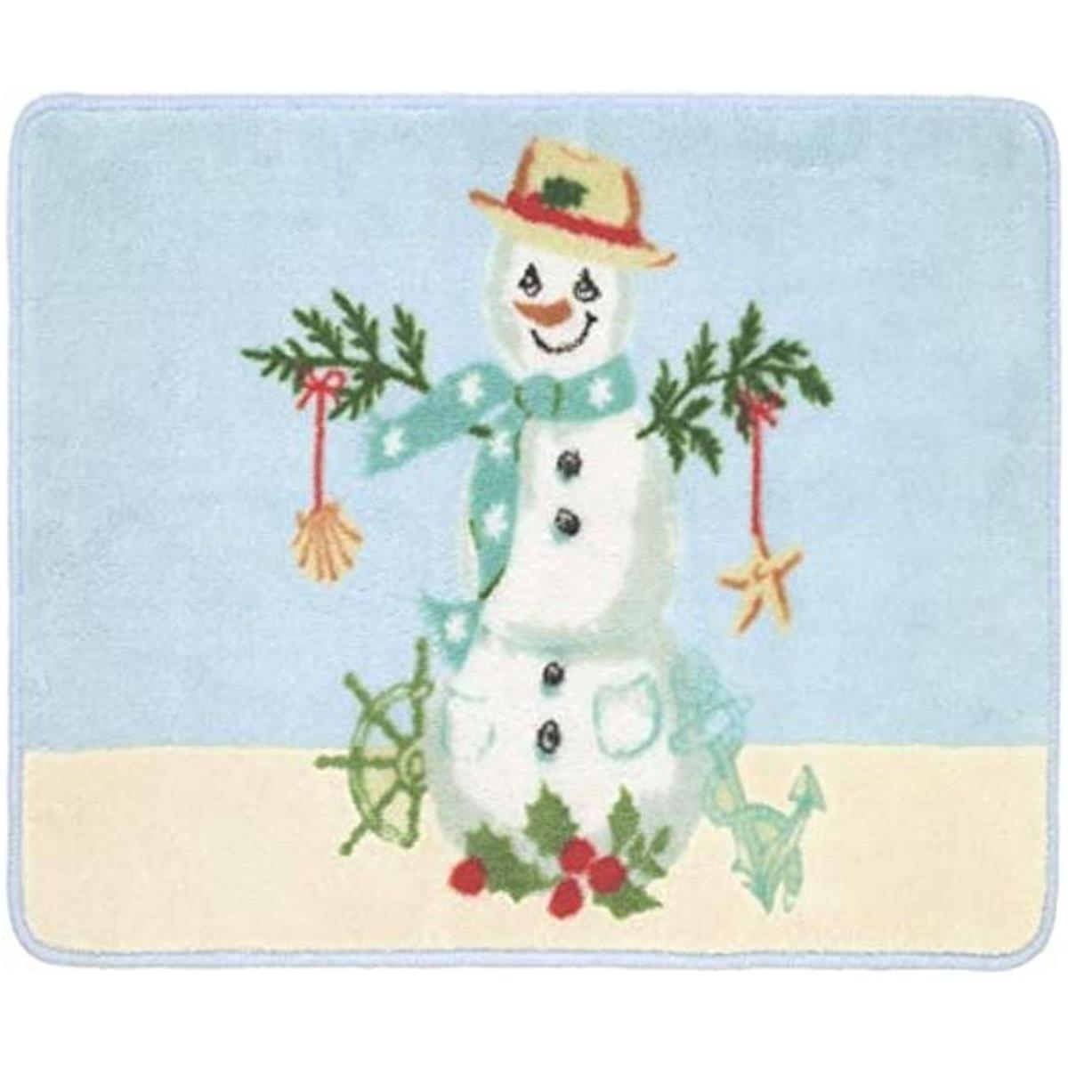 Avanti Linens Alfombra de muñeco de nieve costero