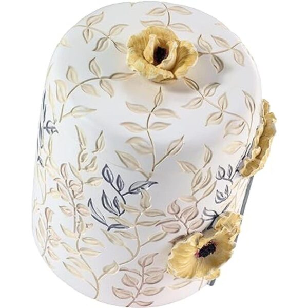 Avanti Linens Colección Marielle tarro de algodón amarillo