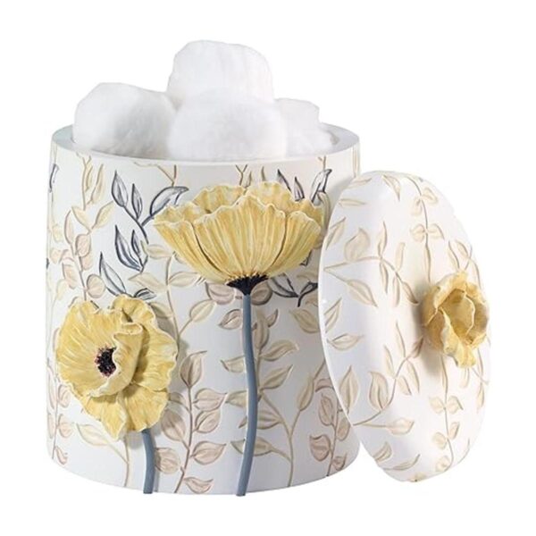 Avanti Linens Colección Marielle tarro de algodón amarillo