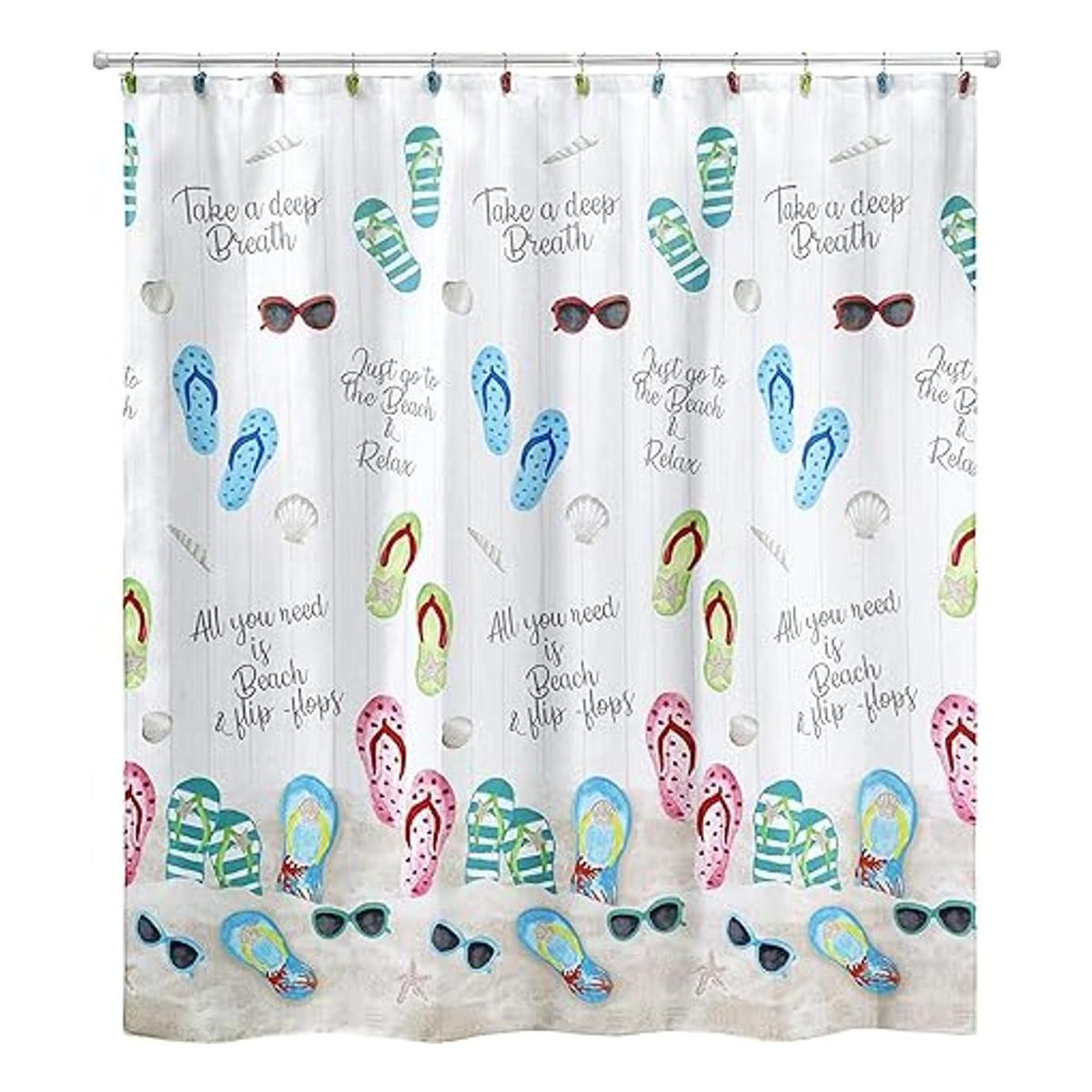 Avanti Linens Colección Beach Mode cortina de ducha