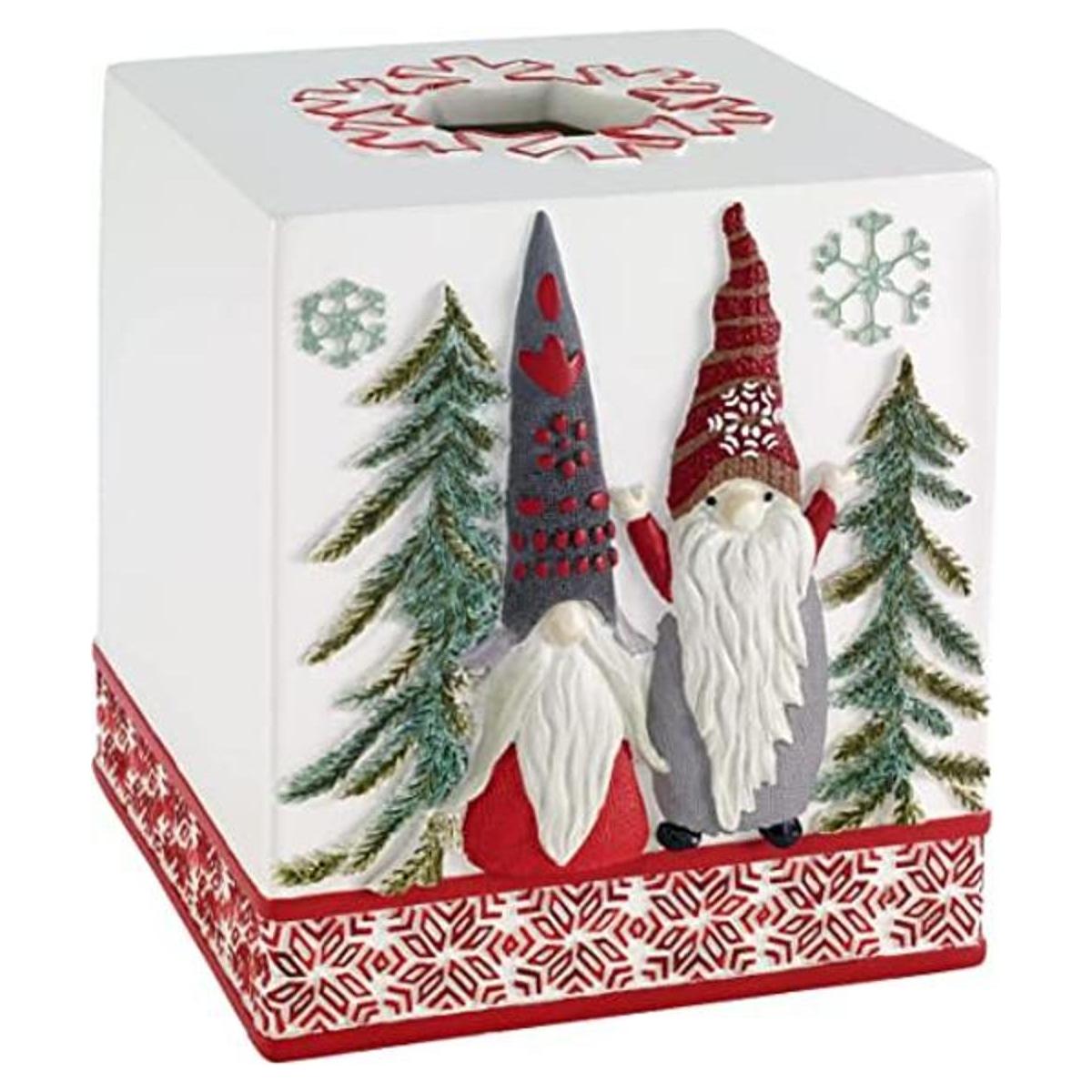 Avanti Linens Colección de gnomos navideños cubierta de