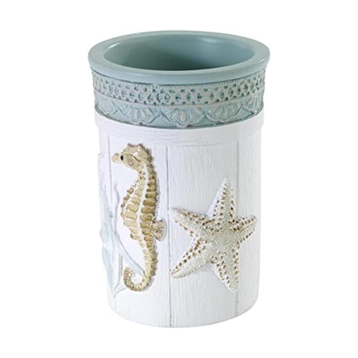 Avanti Linens Farmhouse Vaso con diseño de concha de