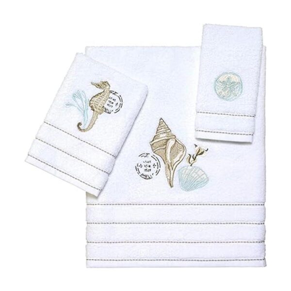 Avanti Linens Farmhouse Shell Collection Toalla de mano_2