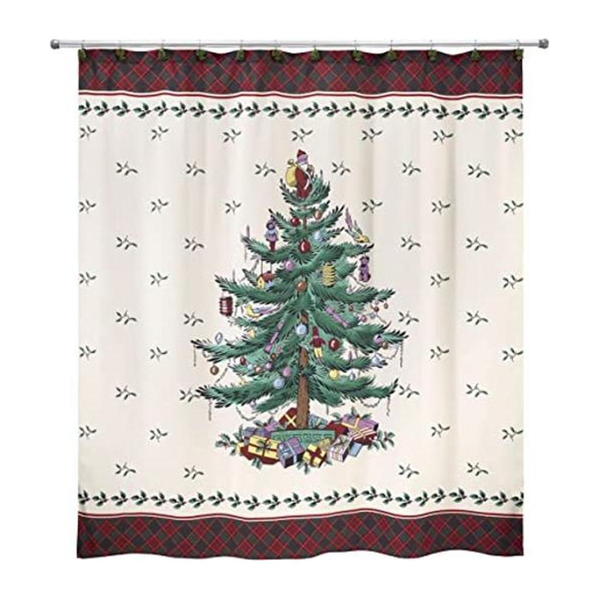 Avanti Linens Spode Cortina de ducha con diseño de árbol