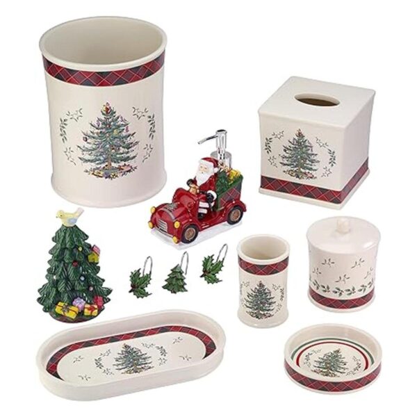 Avanti Linens Spode Cortina de ducha con diseño de árbol_3