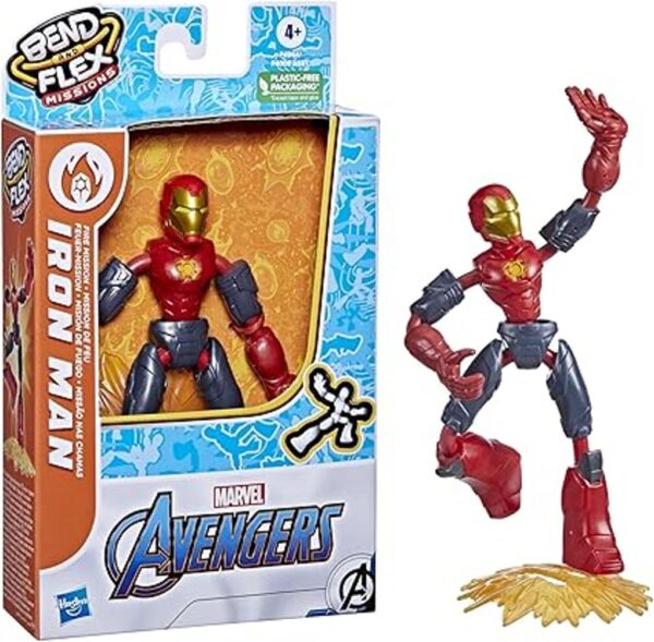 Avengers Marvel Bend and Flex Missions Figura de acción_3