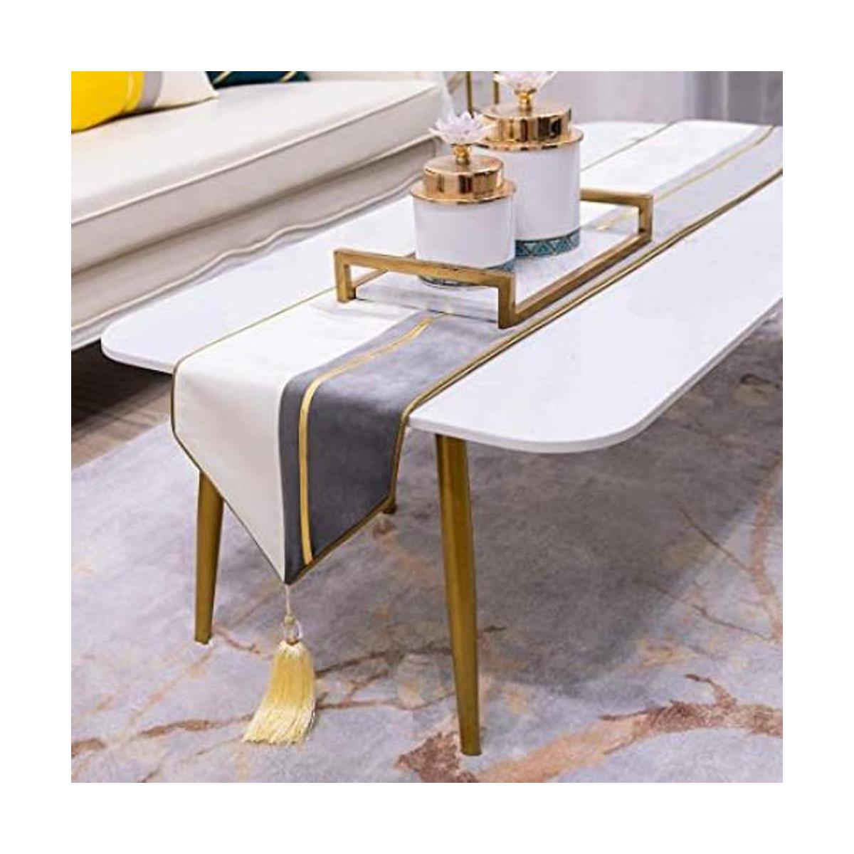 Avigers Caminos de mesa decorativos de terciopelo con