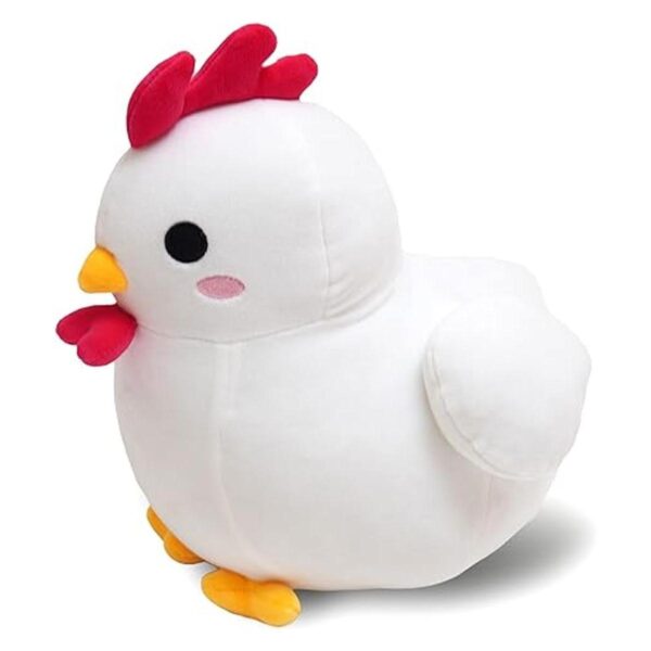 Avocatt Peluche de pollo blanco Peluche de gallo de_2