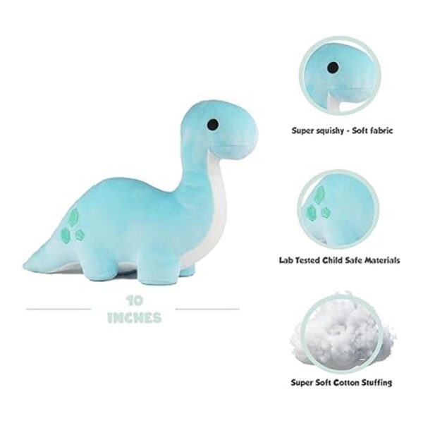 Avocatt Peluche de dinosaurio azul Brontosaurus Dino de_2
