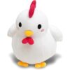 Avocatt Peluche de pollo blanco Peluche de gallo de_3