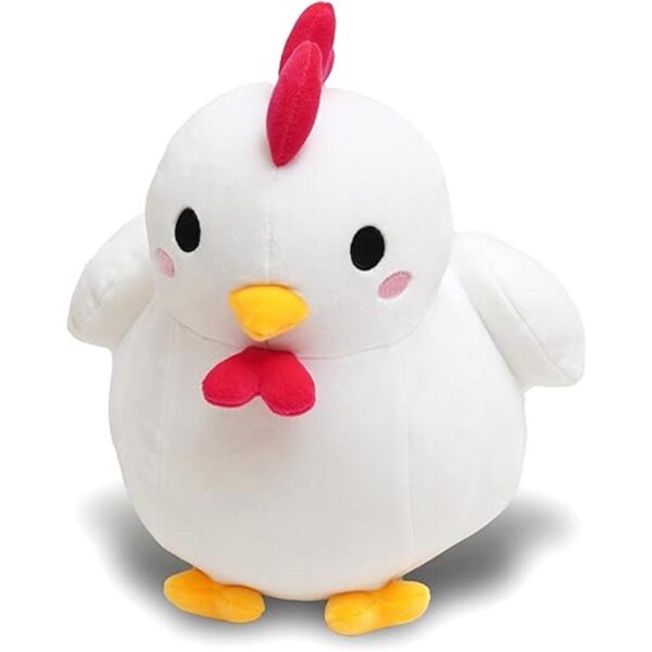 Avocatt Peluche de pollo blanco Peluche de gallo de_3