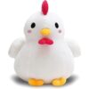 Avocatt Peluche de pollo blanco Peluche de gallo de_1