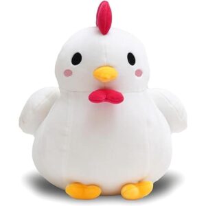 Avocatt Peluche de pollo blanco Peluche de gallo de_1
